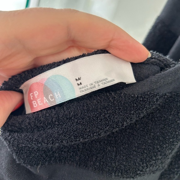 Free People black halter maxi dress sz M - Picture 2 of 4